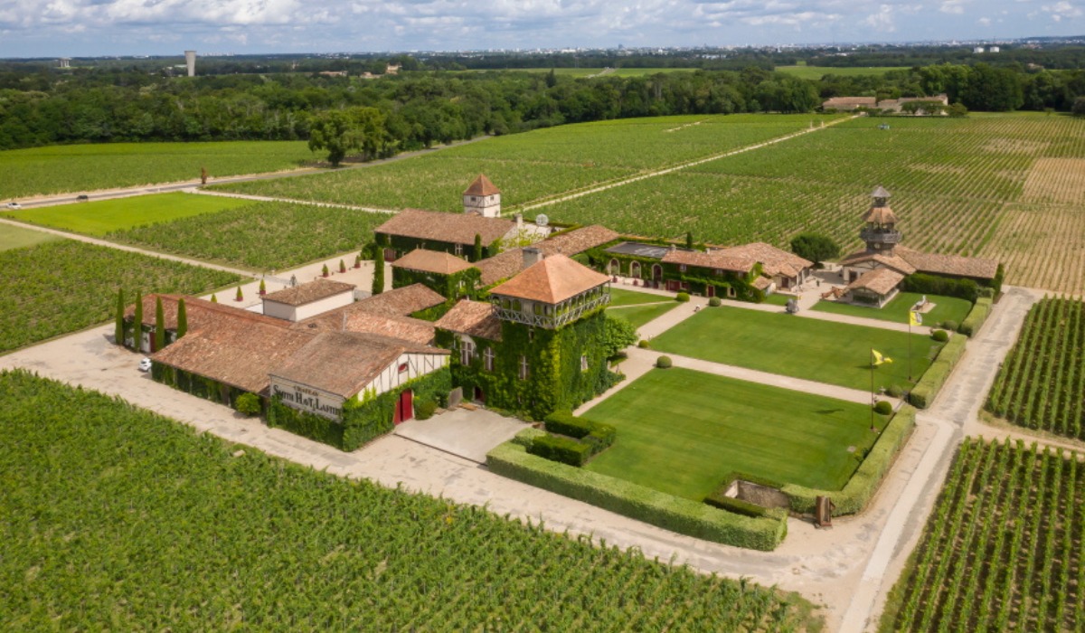 Vue aérienne Château Smith Haut Lafitte