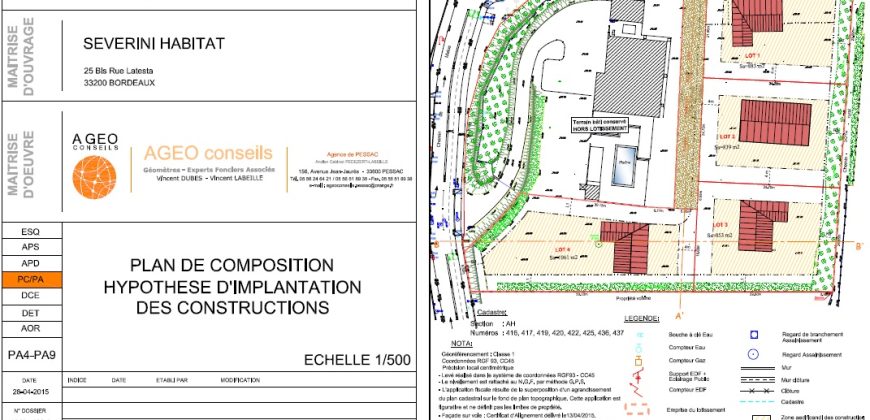 L’ORÉE DES BOIS – LOTISSEMENT DE 4 LOTS