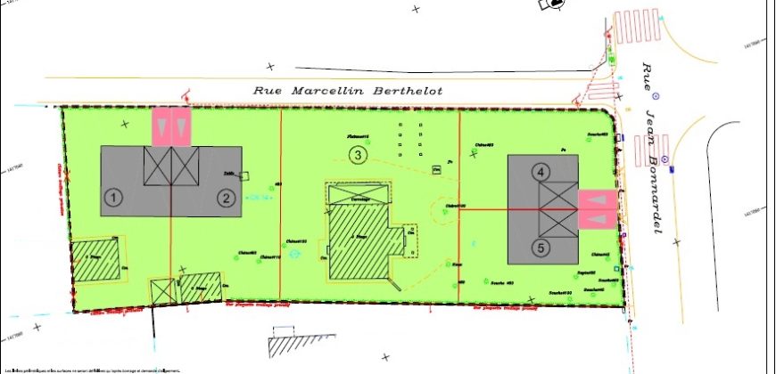 4 PARCELLES DE TERRAINS – VILLENAVE D’ORNON